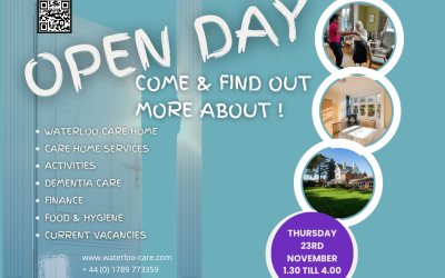 Open Day Invitation at Waterloo Care Home