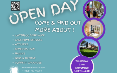 🌟 Open Day Invitation at Waterloo Care Home 🌟