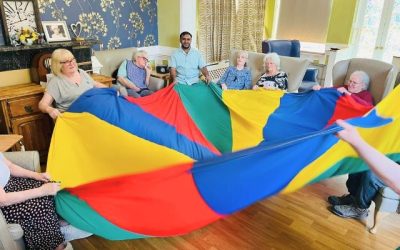 Boosting Health with Fun: Our Weekly Parachute and Bowling Games